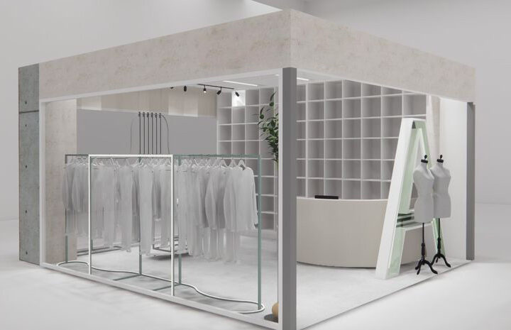 غرفه پیش ساخته نمایشگاهی 4 portable booth design 1
