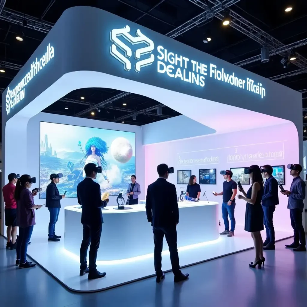 exhibition booth showcasing the latest a 2