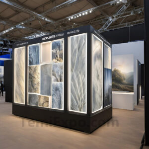 Backlights in exhibition stands