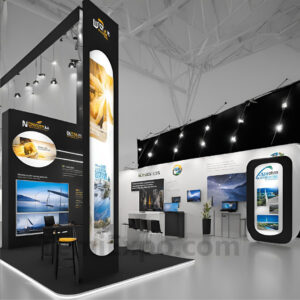 Banner Lights in exhibition stands