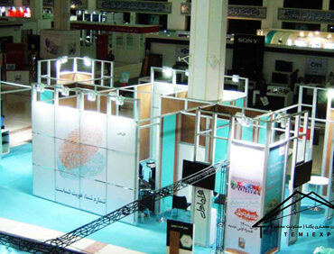 غرفه سازی نمایشگاهی در مصلی تهران 4 غرفه سازی ماکسیما همراه اول توسط ترسیم گران