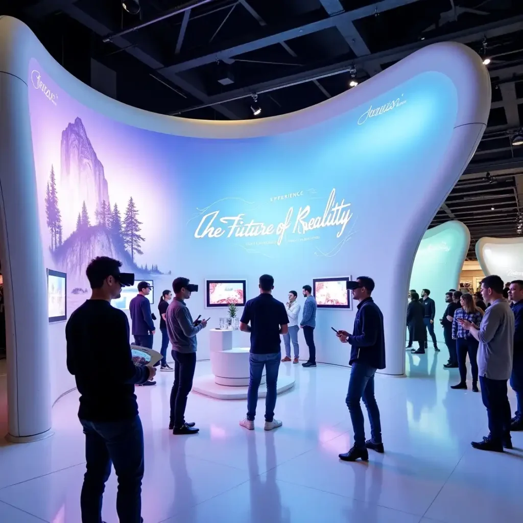 exhibition booth showcasing the latest a 1