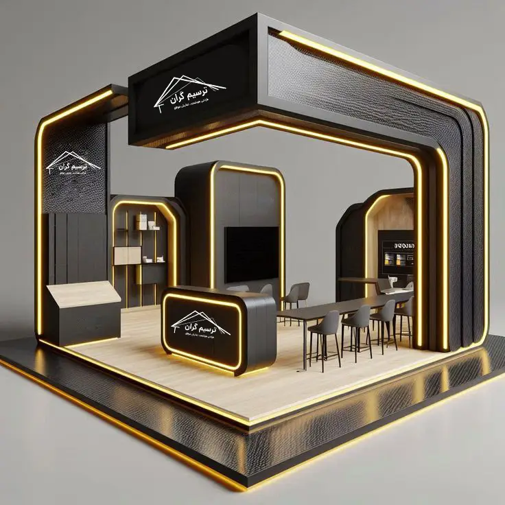 طراحی سه بعدی غرفه نمایشگاهی
