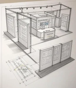 پلان غرفه نمایشگاهی