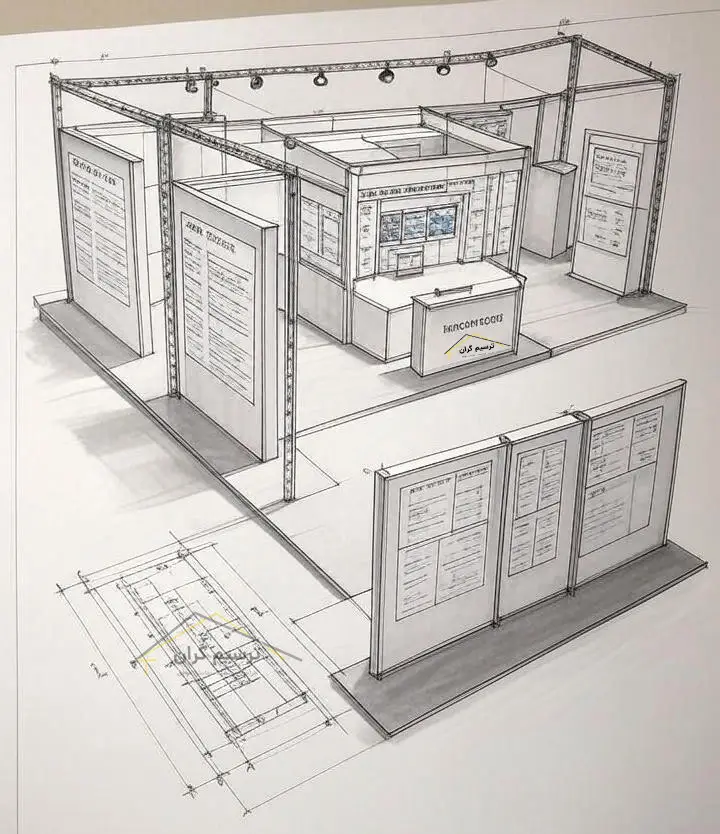 پلان غرفه نمایشگاهی